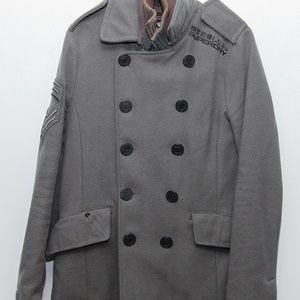 Superdry Pea Coat - Medium